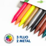 Caja 30 Plastipastel redondos (contiene 3 colores 