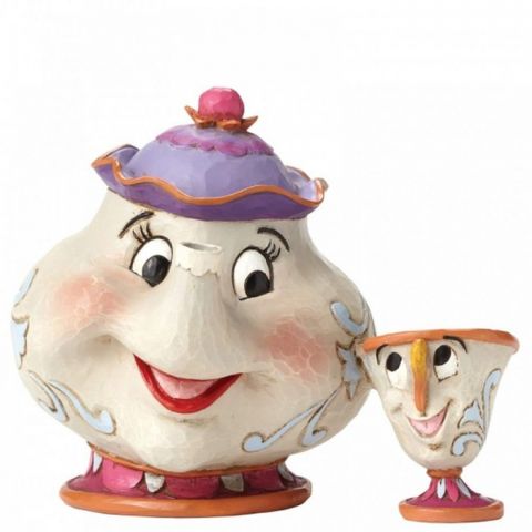 FIGURA DISNEY LA BELLA Y LA BESTIA MRS POTTS & CHI