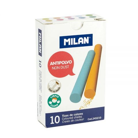 CAJA 10 TIZAS MILAN COLORES