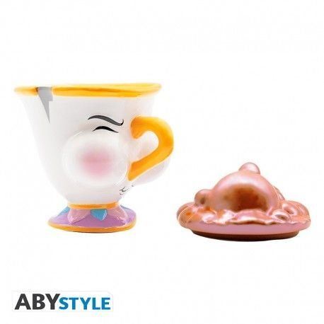 TAZA 3D DISNEY LA BELLA Y LA BESTIA CHIP CON BURBU