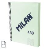 Cuaderno A4 con espiral y tapa dura, papel cuadric