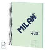 Cuaderno A4 con espiral y tapa dura, papel cuadric