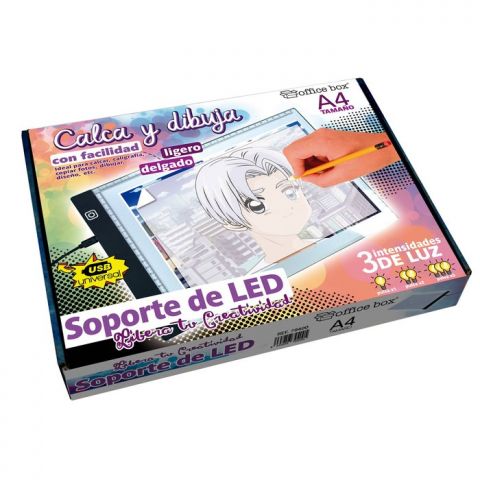 SOPORTE CON LUZ LED A4 PARA DIBUJAR CALIGRAFIA CAL