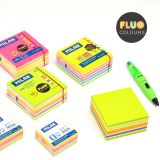 CUBO 400 NOTAS ADHESIVAS 76X76 COLORES FLUOR