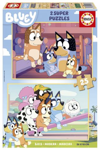 PUZZLE 2X25 BLUEY