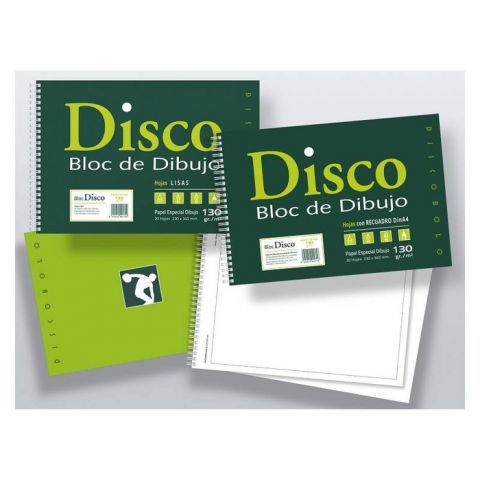 BLOC DIBUJO FOLIO DISCO 170R CON RECUADRO ESPIRAL