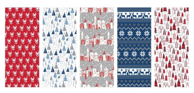 ROLLO PAPEL REGALO 0,7X2M NAVIDAD NORDIC