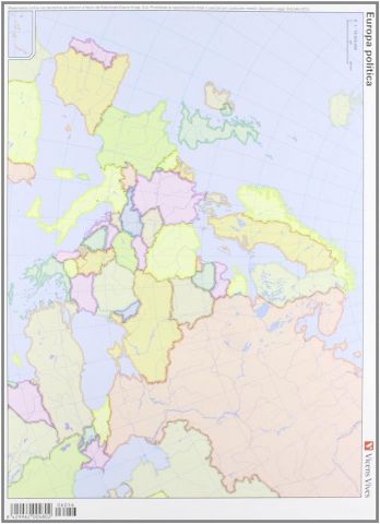 MAPA MUDO EUROPA POLITICA VICENS VIVES