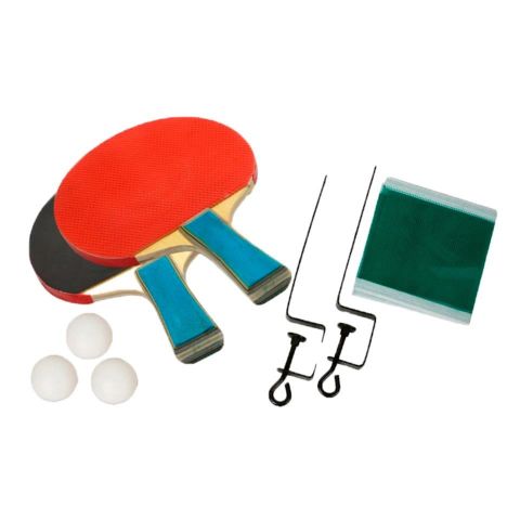 JUEGO RAQUETAS DE TENIS DE MESA CON 3 PELOTAS, SOP