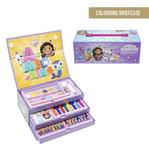 SET PAPELERIA COLOREABLE MALETIN GABBY´S DOLLHOUSE