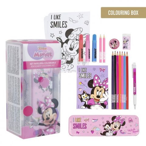 SET PAPELERIA COLOREABLE MINNIE