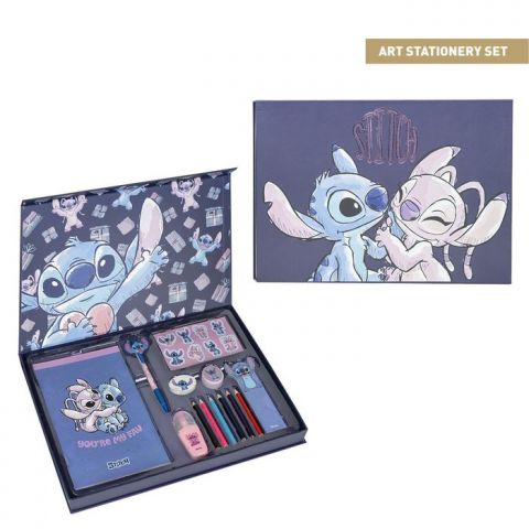 SET DE PAPELERIA STITCH AND ANGEL