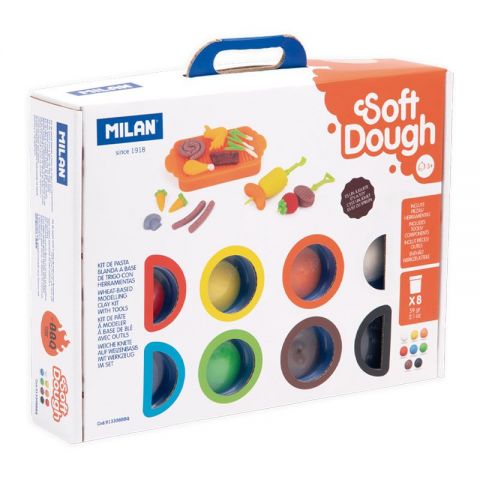 Maletín 8 botes 59 g pasta blanda Soft Dough con h