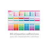 Set de 10 Separadores Blush colores pastel C/bolsi