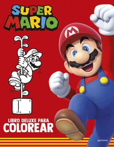 SUPER MARIO LIBRO PARA COLOREAR DELUXE