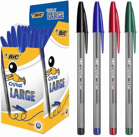 BOLIGRAFO BIC CRISTAL LARGE 1.6